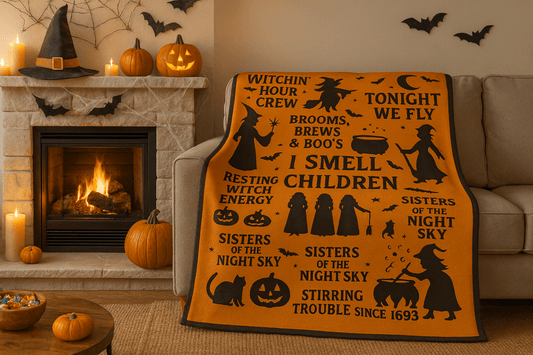 The Witchin’ Hour Halloween Blanket