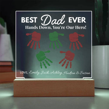 Hands Down, You’re Our Hero Acrylic Plaque