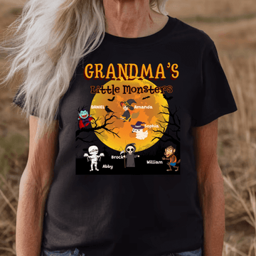 Personalized Grandma's Little Monsters Unisex T-shirt