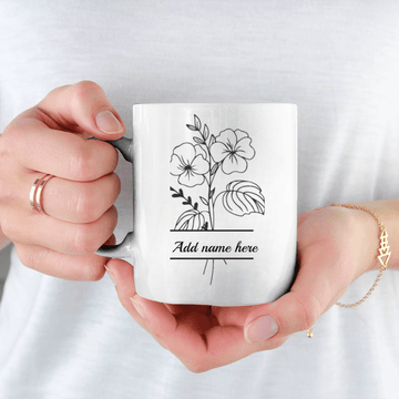 15oz Personalized Gladiolus Mug