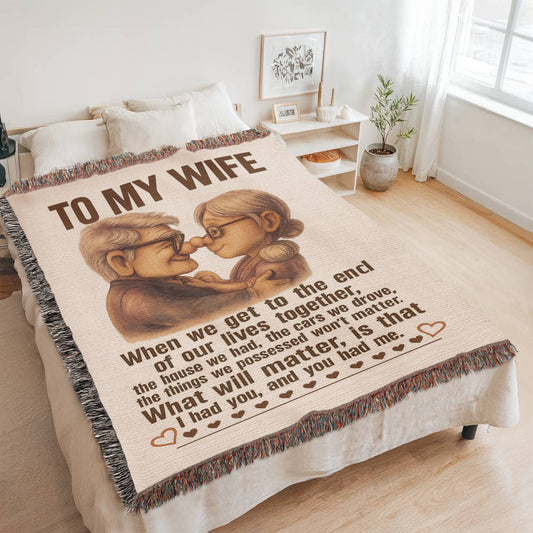 To My Wife - Woven Blanket