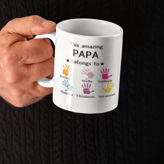 Personalized This amazing PAPA belongs.... Mug