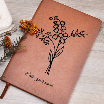 Personalized Birth Flower Graphic Journal
