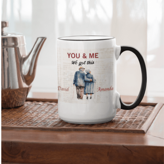 Personalized You & Me 15oz. & 11oz. Mug