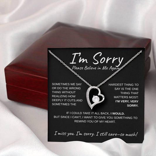 Please Forgive Me – Forever Love Apology Necklace for Her