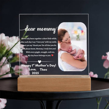 First Mother's Day Personalized Acrylic Square Plaque