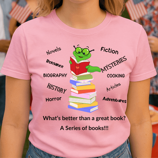Bookworm Bliss Tee – A Series Worth Wearing!