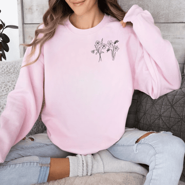 Birth Month Flower Crewneck Sweatshirt