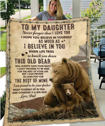 The Old Bear’s Love - Blanket for Daughter from Dad