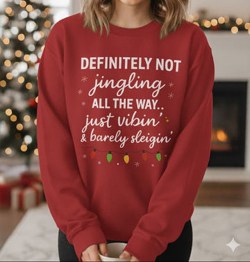 Funny Christmas Sweatshirt for Relaxed Holiday Vibes