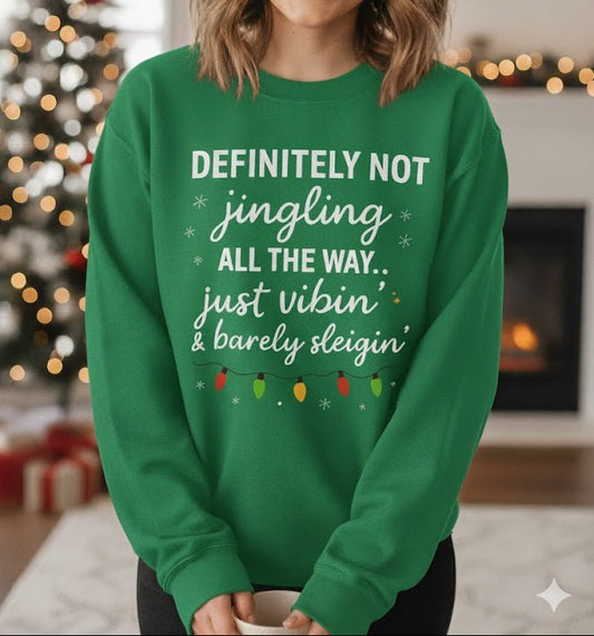 Funny Christmas Sweatshirt for Relaxed Holiday Vibes