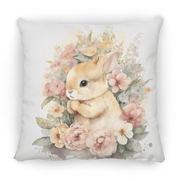 Easter Bunny Medium Square Pillow