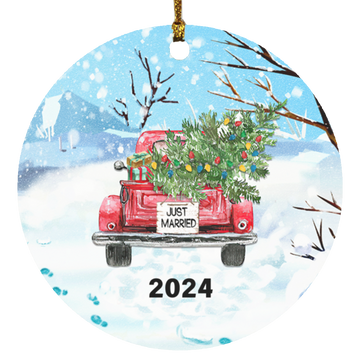 Just married Ornament