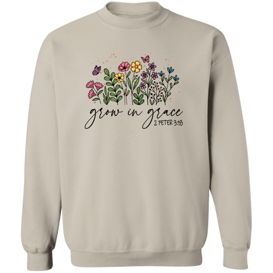 Grow in Grace Crewneck Pullover Sweatshirt