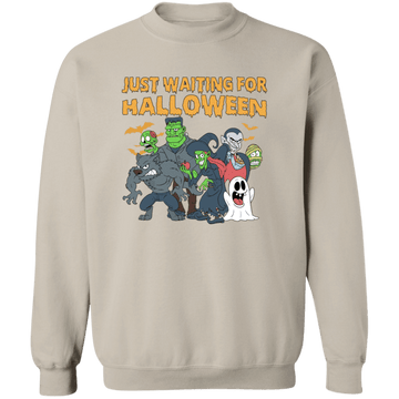 Just Waiting for Halloween Crewneck Sweatshirt