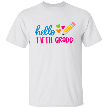 Hello Fifth Grade Youth 100% Cotton T-Shirt