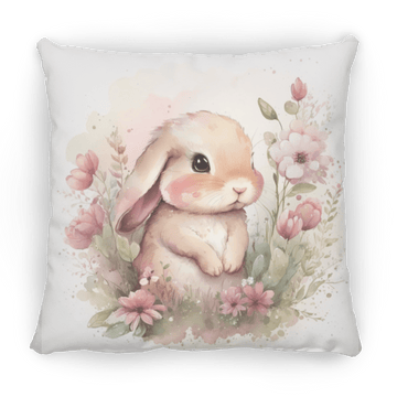 Easter Bunny Medium Square Pillow