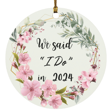 We Said I Do Christmas Ornament