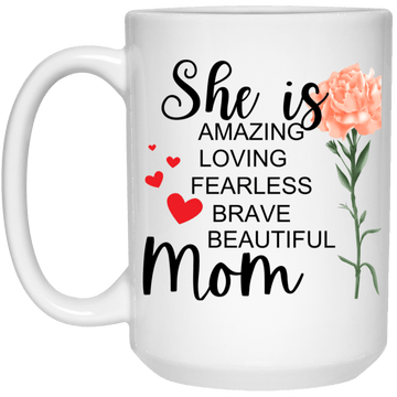She is White 15oz Mug