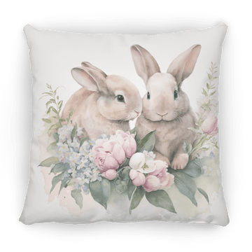Easter Bunny Medium Square Pillow