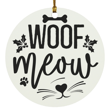 Woof Meow Ornament