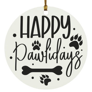 Happy Pawlidays Ornament