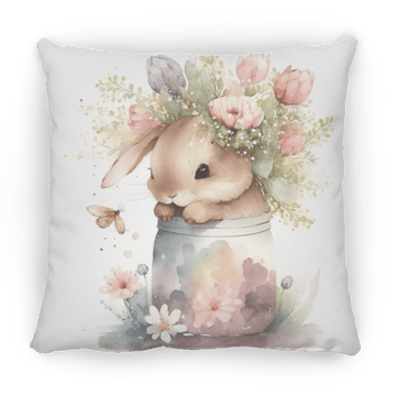 Easter Bunny Medium Square Pillow