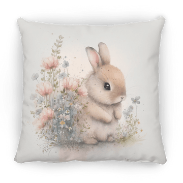 Easter Bunny Medium Square Pillow