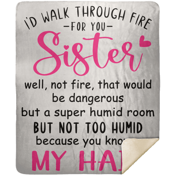 Sister Mink Sherpa Blanket