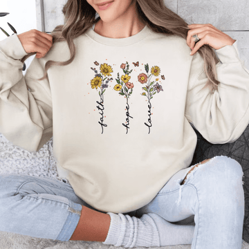 Faith, Hope, Love Crewneck Sweatshirt
