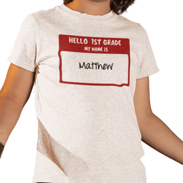 Hello 1st Grade Youth 100% Cotton T-Shirt