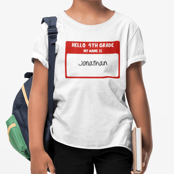 Hello 4th Grade Youth 100% Cotton T-Shirt