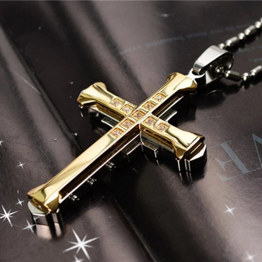 Men's Cross Necklace - The Lux Cross Men's Necklace - forallmylove39