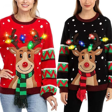Women LED Light Up Christmas Holiday Sweater
