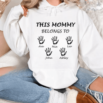 Mommy's Little Handprints – Personalized Hoodie