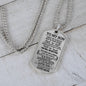 To My Son Dog Tag - Love Mom