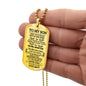 To My Son Dog Tag - Love Mom