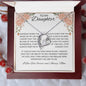 To My Daughter Love Mom- Forever Love Necklace