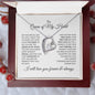 To The Queen of my Heart - Forever Heart Necklace