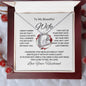 To My Beautiful Wife - Forever Love Necklace