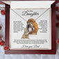 To My Daughter Love Dad - Forever Love Necklace