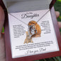 To My Daughter Love Dad - Forever Love Necklace
