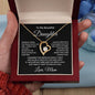 To My Beautiful Daughter Love Mom - Forever Love Necklace