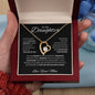 To My Daughter Love Mom - Forever Love Necklace