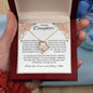 To My Daughter Love Mom- Forever Love Necklace