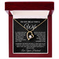 To My Beautiful Wife -Forever Love Necklace