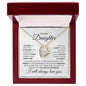 To My Daughter Forever Love Necklace