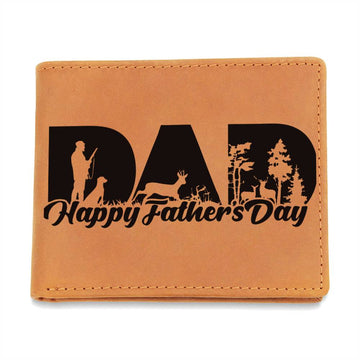 Happy Father's Day - Graphic Leather Wallet (Hunter)