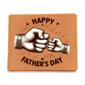 Happy Father's Day - Graphic Leather Wallet
