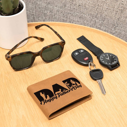 Happy Father's Day - Graphic Leather Wallet (Hunter)